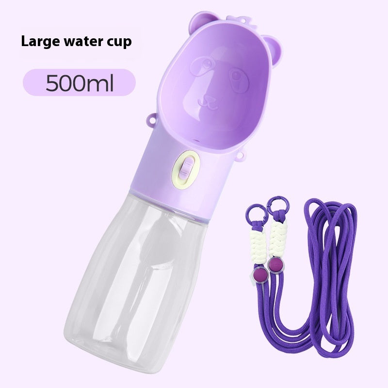 2 In 1 Portable Dog Water Bottle